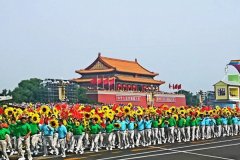 我校2018届学生邹辉参加“国庆70周年大会”群众游行方阵